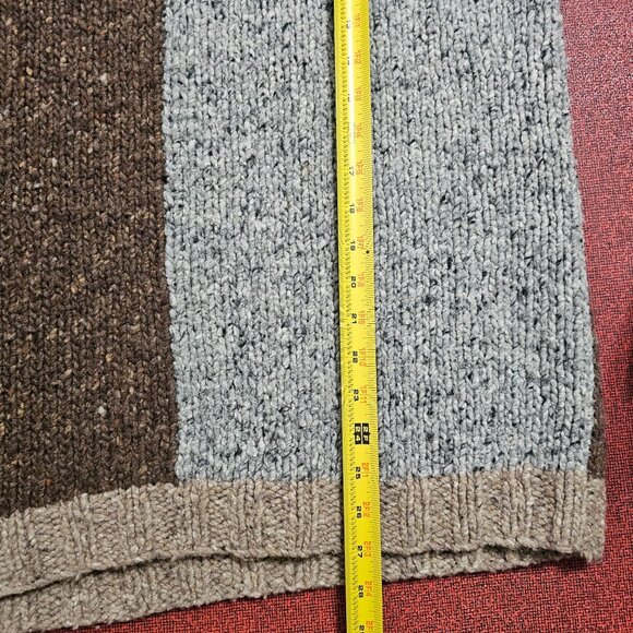 Carraig Donn Mens Handknit Sweater Thick Made In Ireland 100% Pure New Wool L - Picture 7 of 7